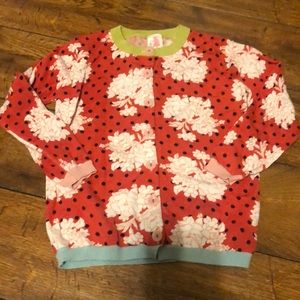 Matilda Jane red floral polka dot cardigan